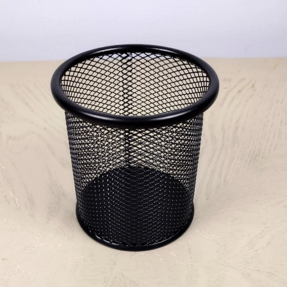 Office Supplies Black Mesh Organizer